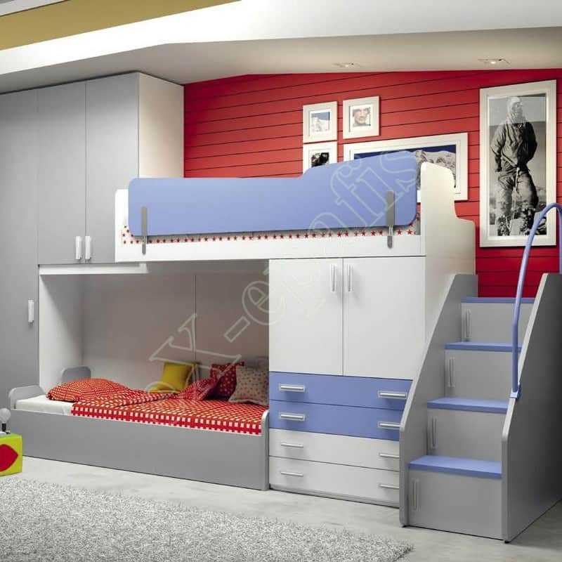 Детская Комната С Двухъярусной Кроватью