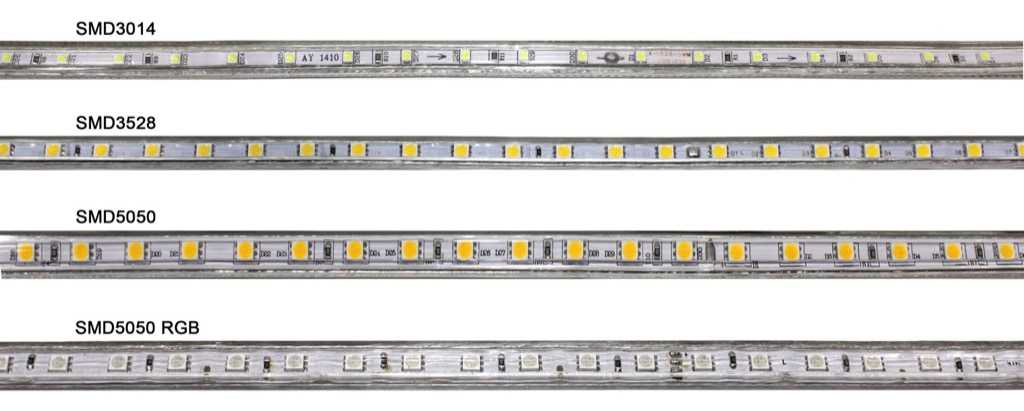 Ширина светодиодных лент: диодные ленты 12 и 220 вольт шириной 3-4 мм и 5-6 мм, узкие и другие цветные LED-ленты