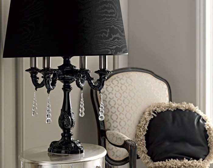 Настольная лампа с абажуром (56 фото): выбираем для спальни в стиле классика и ретро, тканевые с зеленым и коричневым абажуром