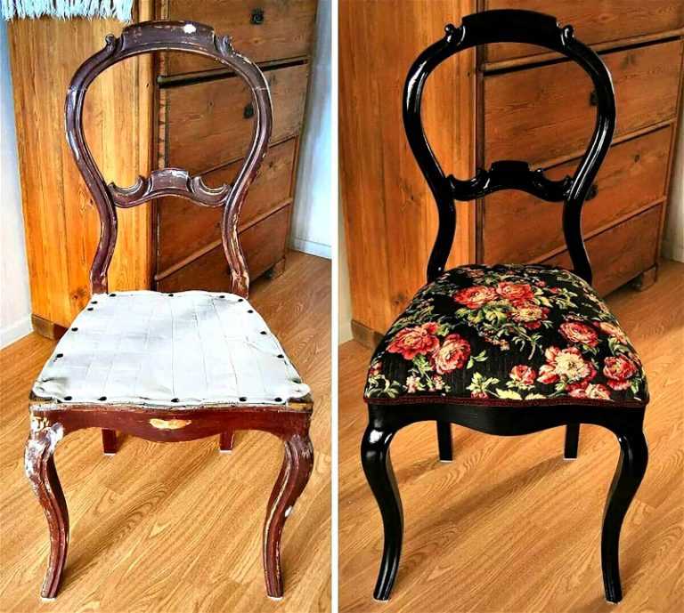 Реставрация стульев своими руками: ремонт и декорирование