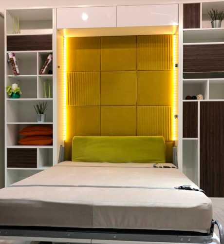 Кровать трансформер для малогабаритной квартиры, стол-кровать и другие варианты механизмов, особенности конструкции, фото