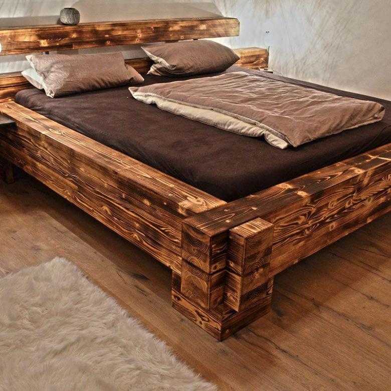 Деревянные двуспальные кровати (50 фото): красивые модели из массива дерева - сосны и дуба, как сделать самому