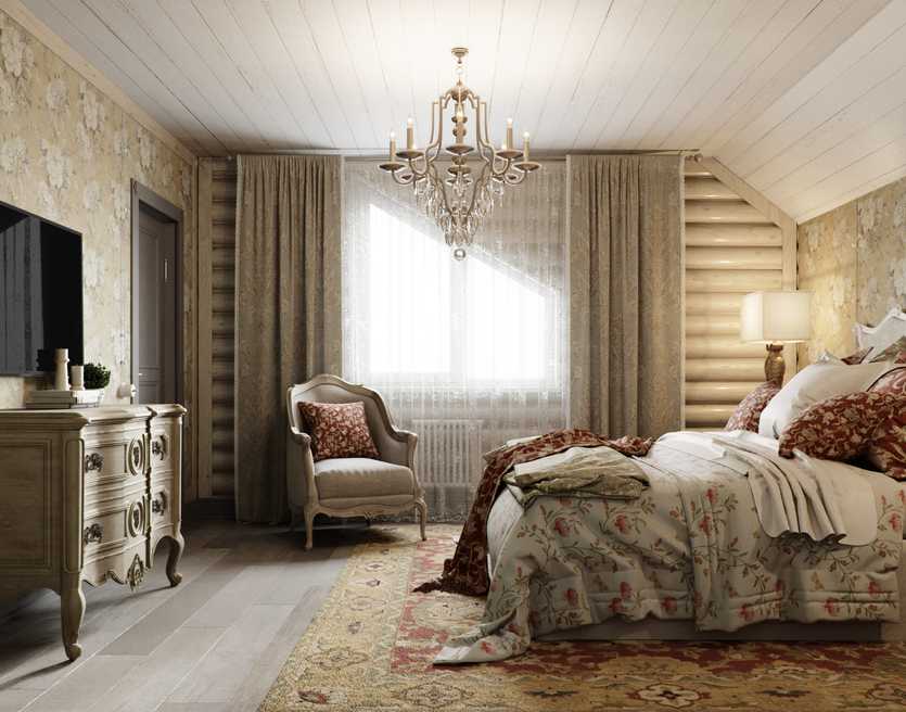 Дизайн спальни в стиле прованс: фото, мебель, подбор штор и элементов декора.