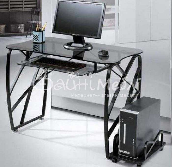 Компьютерный стеклянный стол