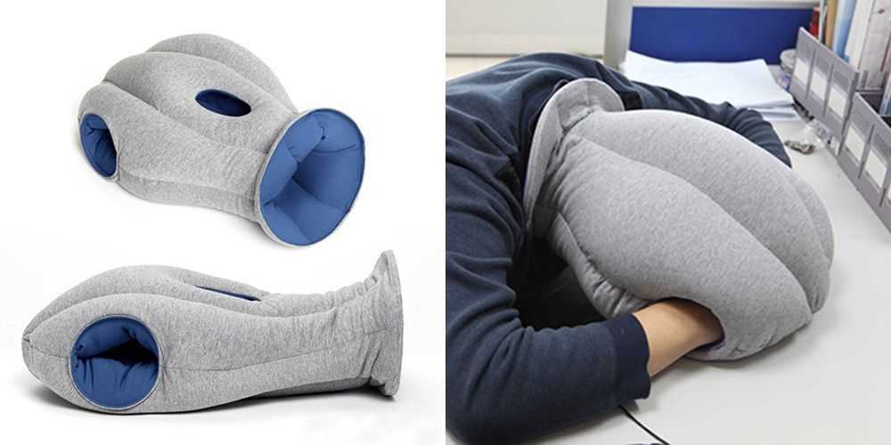 Подушка страус для сна ostrich pillow.