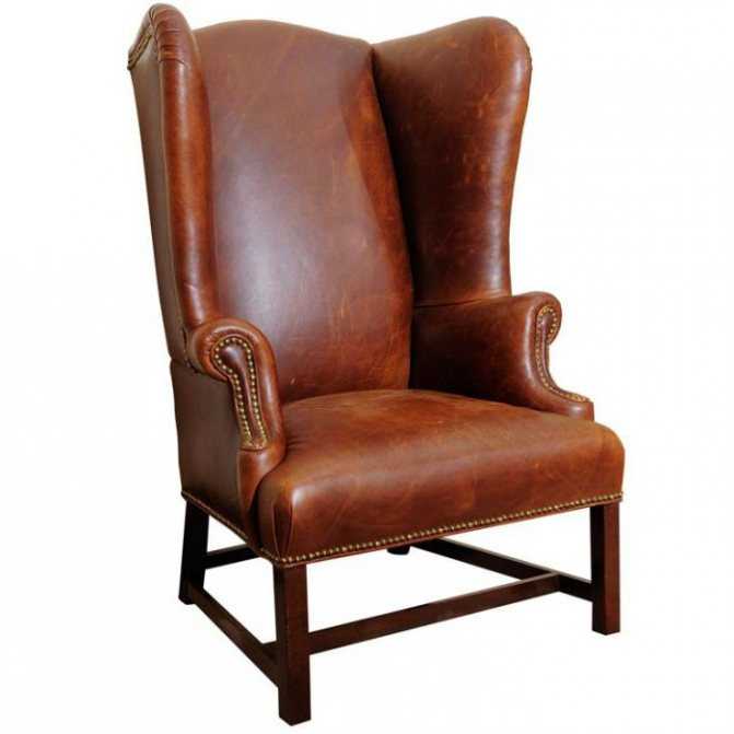 Каминное кресло, особенности формы, сочетание с остальной мебелью