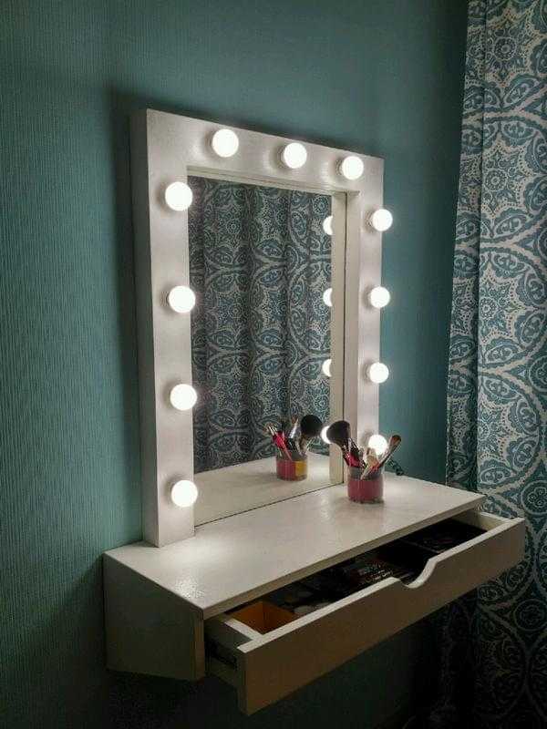 Зеркало с подсветкой для макияжа, модели, материалы, варианты ламп