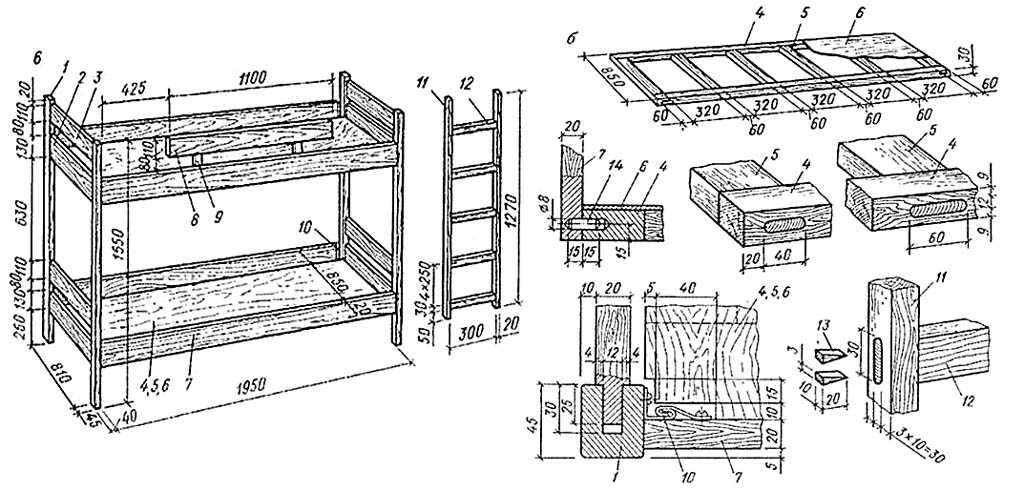 Кровать двухъярусная детская с лестницей ящиками: обзор конструкции