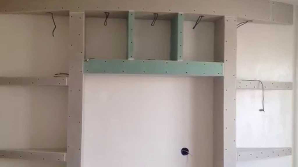 Шкаф из гипсокартона своими руками: встроенный, кухонный, фото