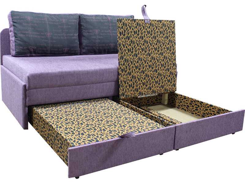 Маленький выкатной диван без подлокотников