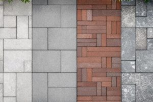 Мощение дорожек и площадок плиткой