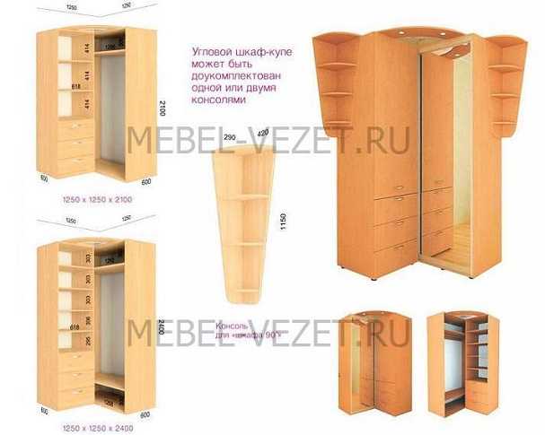 Угловой шкаф (78 фото): платяной узкий в комнату для одежды с полками и со штангой