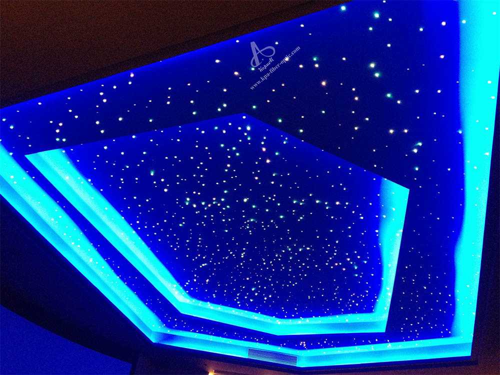 Натяжной потолок «звездное небо»: потолочные покрытия в виде черного ночного неба со звездами