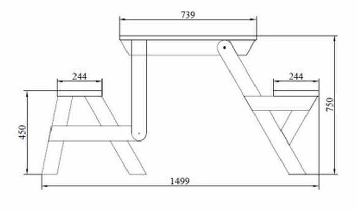 Как построить скамейку трансформер своими руками — пошаговая инструкция по созданию лавки со столом, фото, видео и чертежи