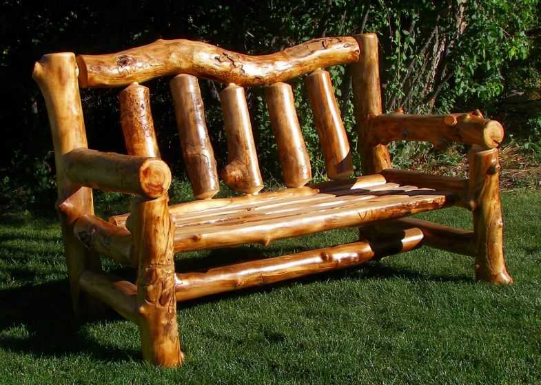 Садовая скамейка из дерева со спинкой своими руками: чертежи, размеры