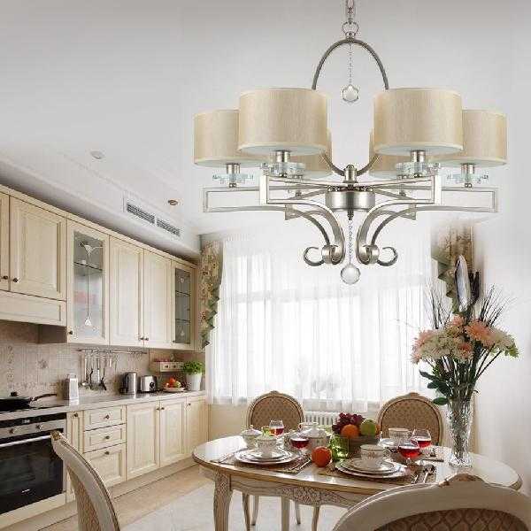 Потолочная люстра на кухню: как выбрать в зависимости от стиля, фото с идеями