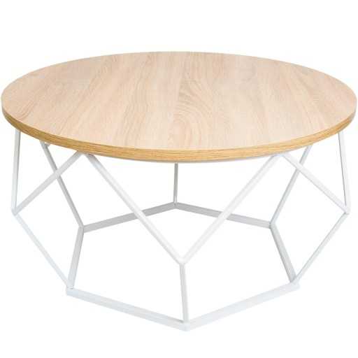 Круглые журнальные столики (47 фото): белый полукруглый деревянный стол на колесиках, мебель из дерева