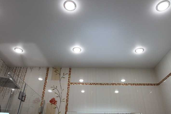 Точечные светильники для натяжных потолков – как выбрать и установить потолочные элементы (115 фото)