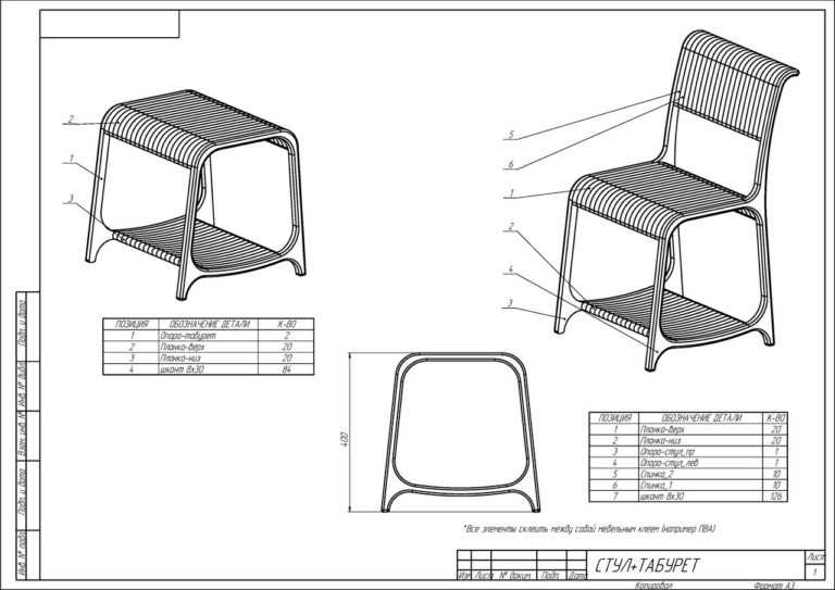 Особенности конструкции складных деревянных стульев