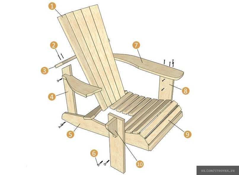 Кресло-качалка из фанеры - описание сборки своими руками