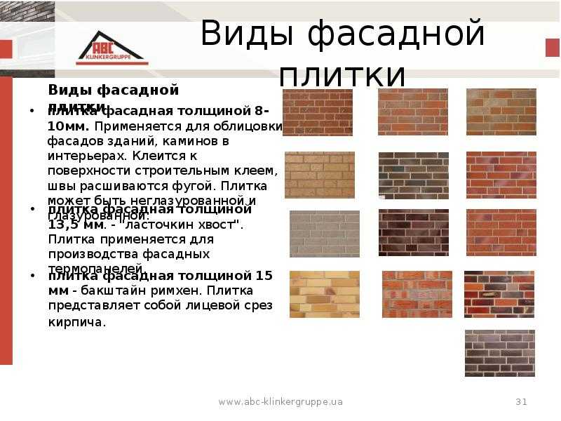 Фасадная плитка: разновидности и рекомендации по выбору