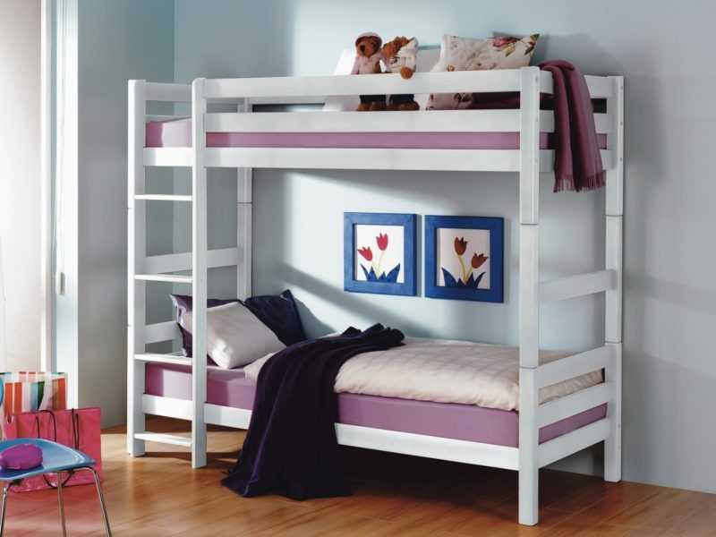Детская кровать-чердак, отличие от двухъярусной модели, плюсы и минусы
