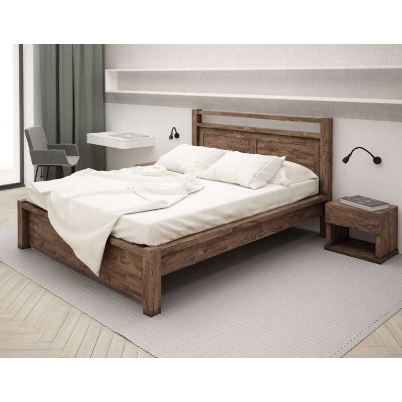 Деревянные двуспальные кровати: модели массива дерева сосны или дуба, варианты с красивым изголовьем, как сделать самому