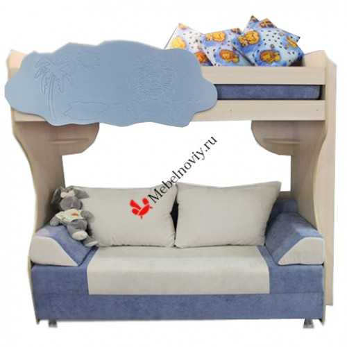 Двухъярусная кровать с диваном (80 фото): двухэтажная металлическая модель с диваном внизу, раскладной диван-кровать с механизмом еврокнижка, комплект со шкафом и столом