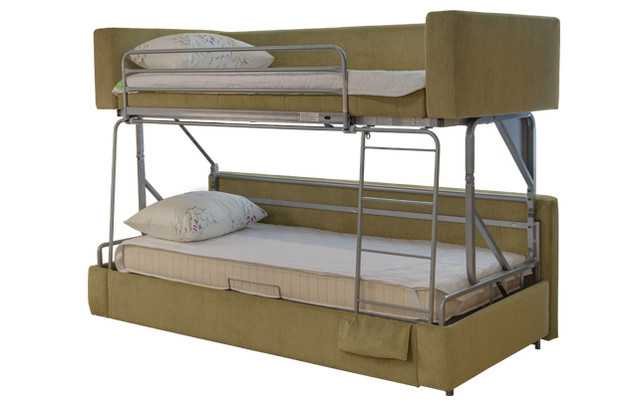 Двухъярусная детская кровать-трансформер: модели для малогабаритных квартир для двоих детей