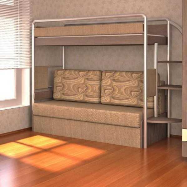 Двухъярусная кровать с диваном внизу: 90+ (фото) широкого выбора
