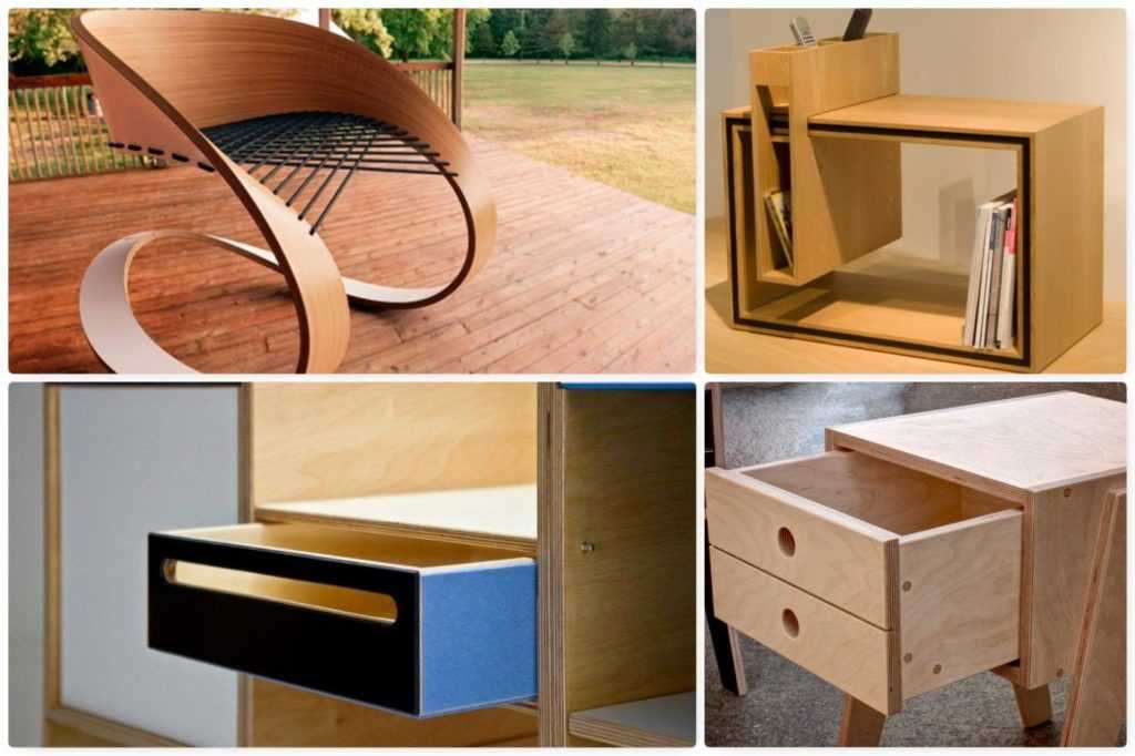 Мебель из фанеры, особенности и характеристики конструкций