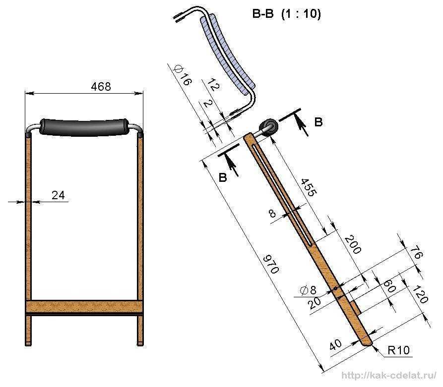 Складной стул своими руками: как сделать раскладной стульчик со спинкой из труб, самодельная модель из металла и фанеры