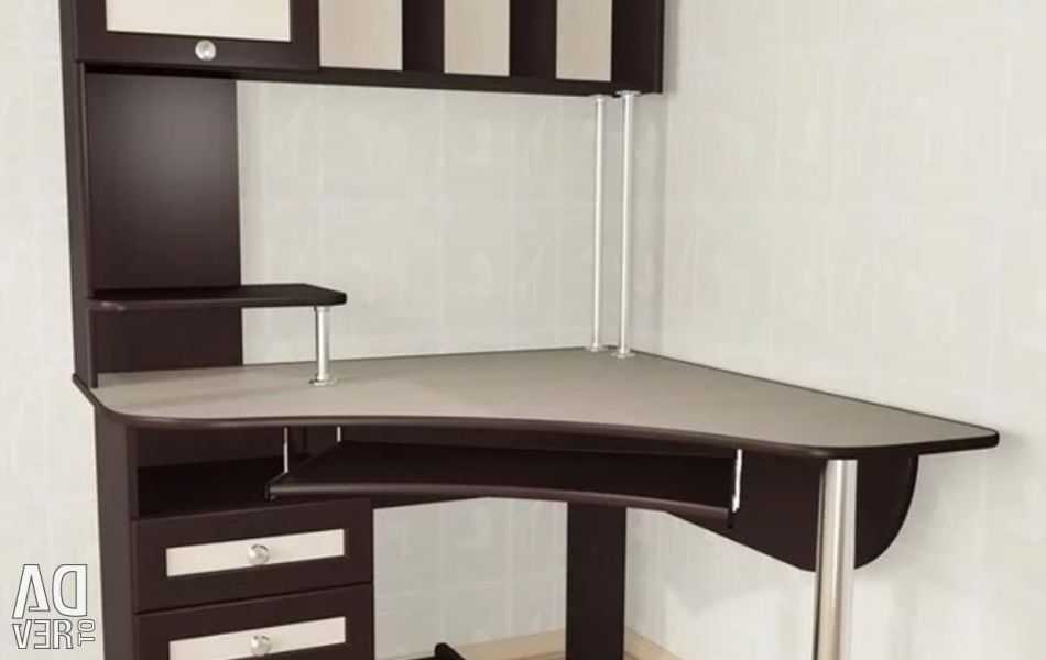 Стенка с компьютерным столом: встроенные и угловые модели со шкафом и местом для компьютера в комнату