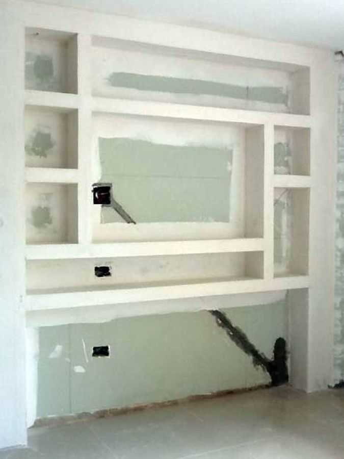 Ниша под телевизор из гипсокартона (63 фото): идеи размещения в современном интерьере, портал или стенка под тв, как своими руками сделать стенку под монитор