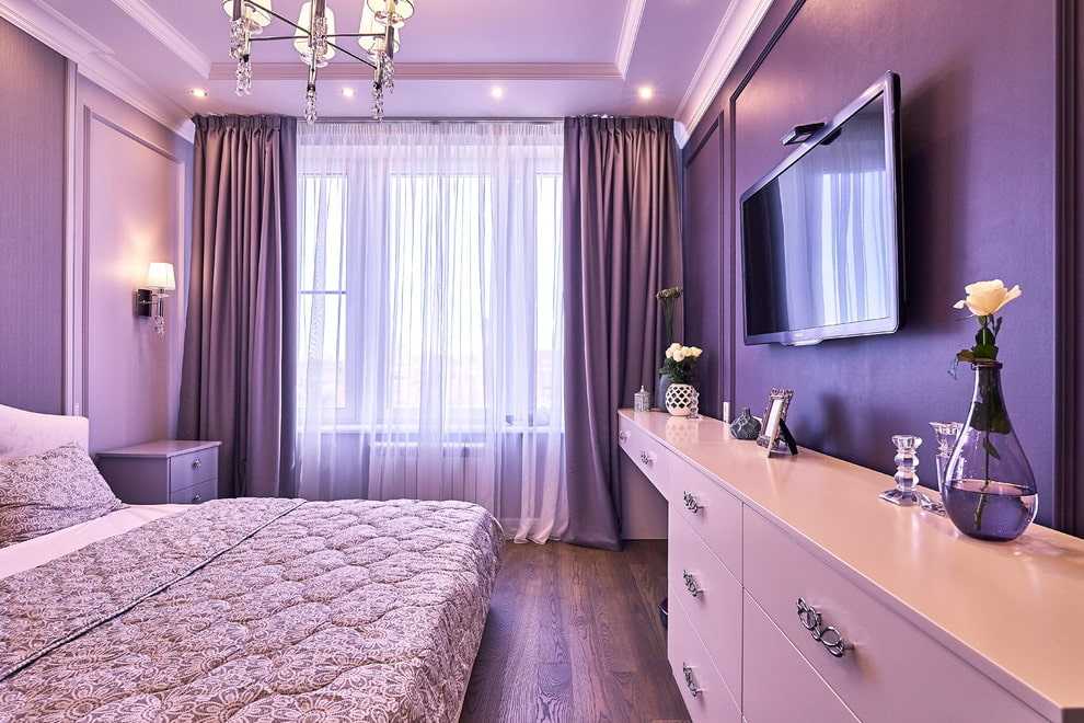 Обои сиреневого цвета в дизайне гостиной, спальни и других комнатах. удачные комбинации и сочетания (90+ фото)