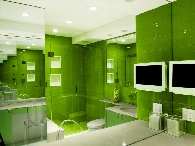 Керамическая плитка для ванной, фото различных вариантов и цветовых решений интерьера