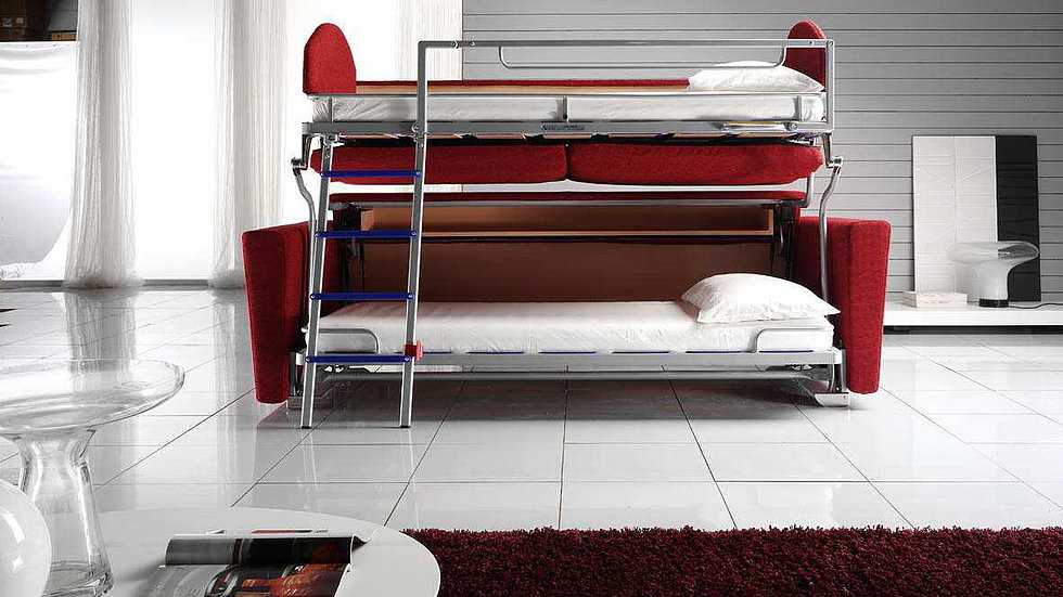 Диван-трансформер в двухъярусную кровать: выбираем двухэтажный трансформер для малогабаритной квартиры