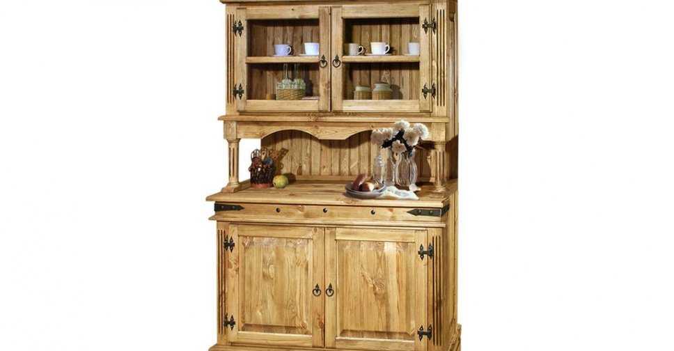 Буфет из сосны: серванты из массива для кухни и для дачи, сосновый шкаф в различных интерьерах