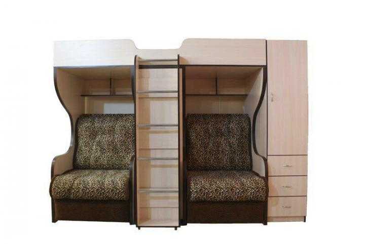 Выбираем двухъярусную кровать с диваном