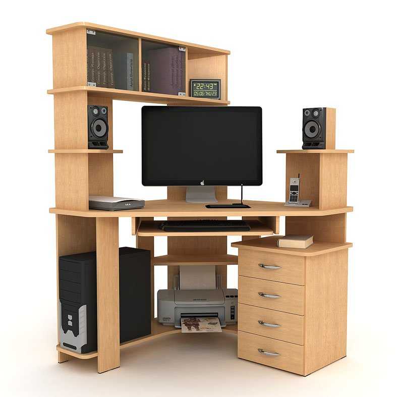 Компьютерный стол со шкафом - разновидности / как выбрать?