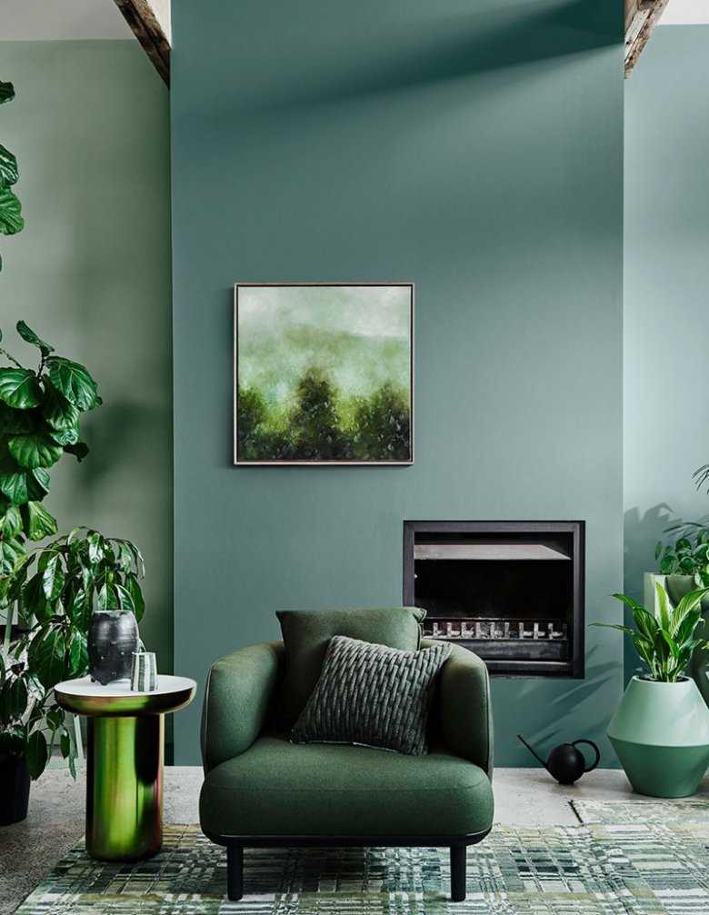 Сочетания зеленого цвета в интерьере: фото и примеры интерьеров в зеленых тонах