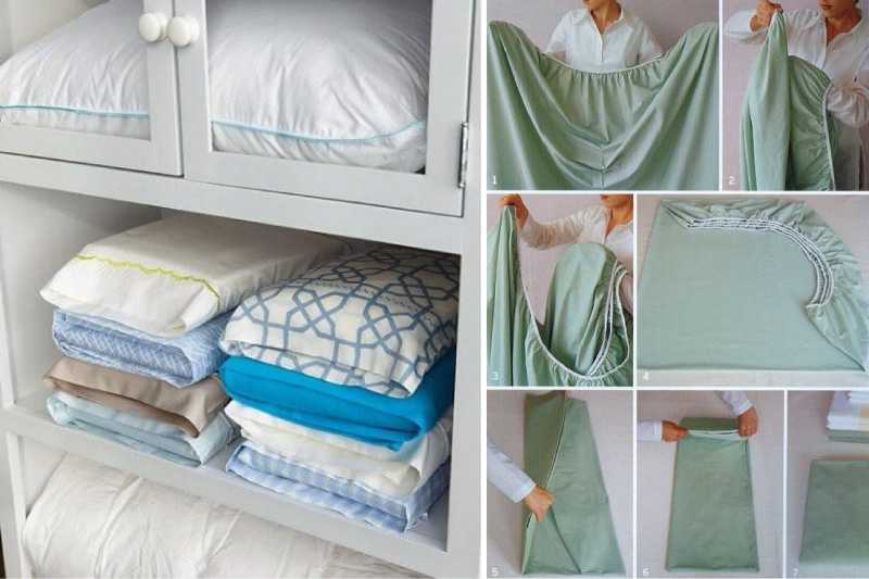 Как правильно и компактно сложить постельное белье в шкафу: рациональные идеи