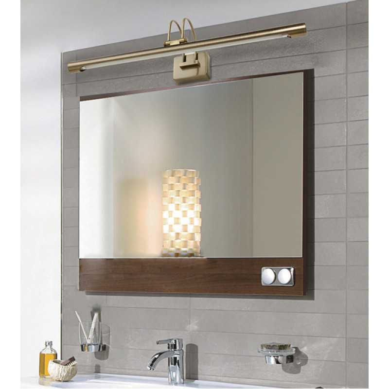 Светильники над зеркалом в ванной комнате: критерии выбора и идеи дизайна