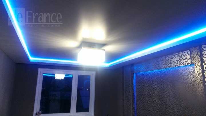 Светящийся натяжной потолок (28 фото): световые и светопрозрачные конструкции, технология монтажа полотна со светодиодами