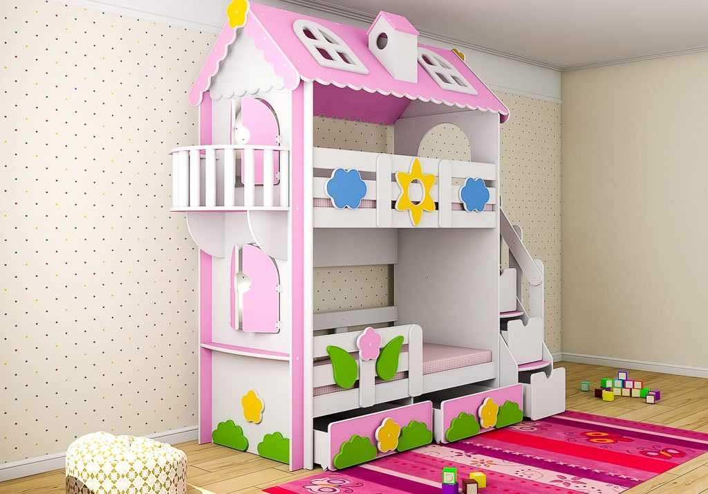 Детские комнаты с двухъярусной кроватью