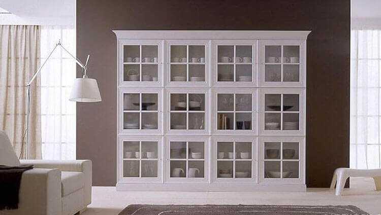 Книжный шкаф со стеклянными дверцами: 170+ (фото) вариантов