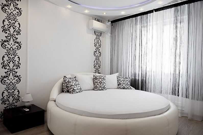 Спальни с круглыми кроватями, 36 фото. красивые интерьеры и дизайн