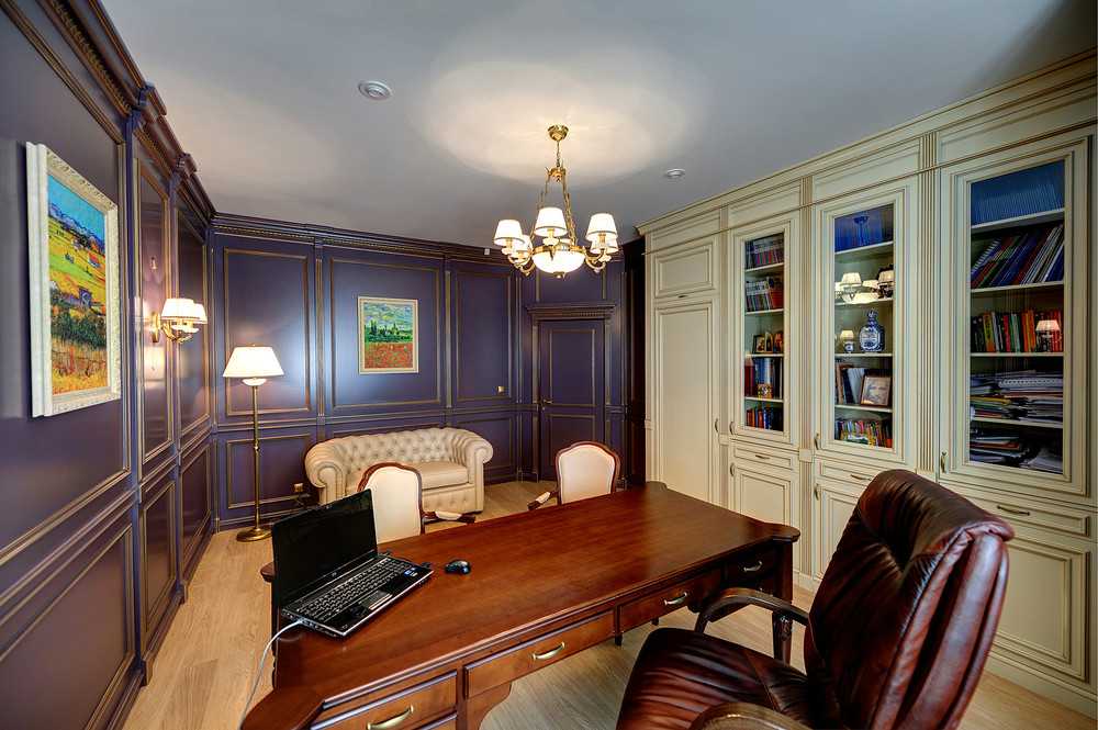 Дизайн интерьера кабинета, домашний офис 500+ фото