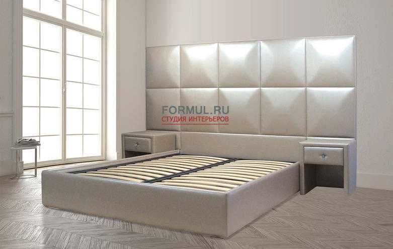 Кровати с высоким изголовьем (39 фото): кровать с мягкой спинкой с закруглением, стандартная высота