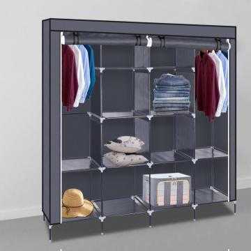 Тканевый шкаф для одежды (43 фото): складные модели из ткани для хранения вещей в стиле ретро на каркасе